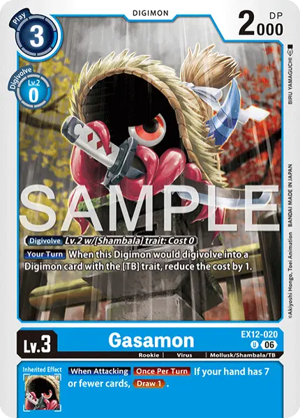 Digimon TCG Card 'EX12-020' 'Gasamon'