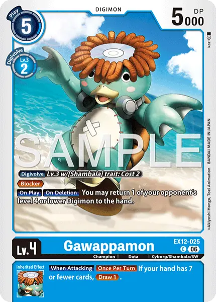 Digimon TCG Card 'EX12-025' 'Gawappamon'