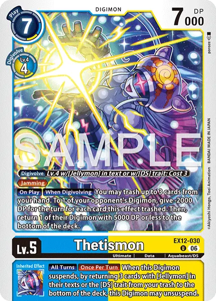 Digimon TCG Card 'EX12-030' 'Thetismon'