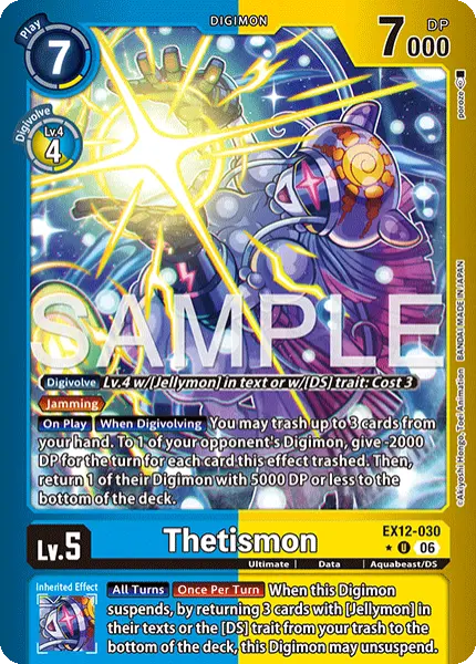 Digimon TCG Card 'EX12-030_P1' 'Thetismon'