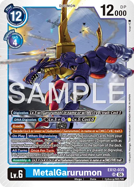 Digimon TCG Card 'EX12-035' 'MetalGarurumon'