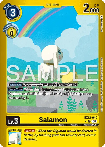 Digimon TCG Card 'EX12-040_P1' 'Salamon'