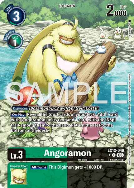 Digimon TCG Card 'EX12-049_P1' 'Angoramon'