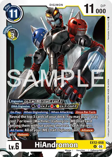Digimon TCG Card 'EX12-058' 'HiAndromon'