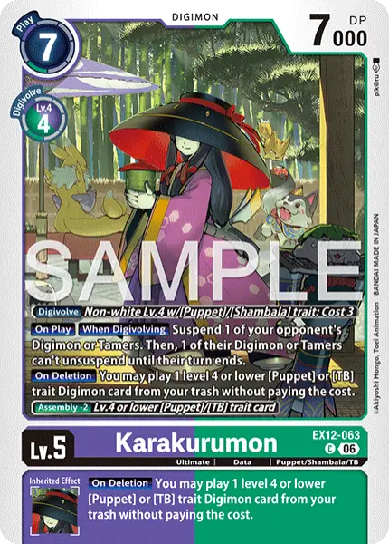 Digimon TCG Card 'EX12-063' 'Karakurumon'