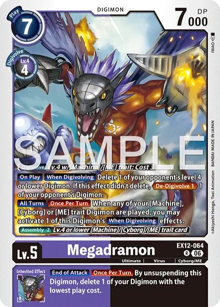 Digimon TCG Card 'EX12-064' 'Megadramon'