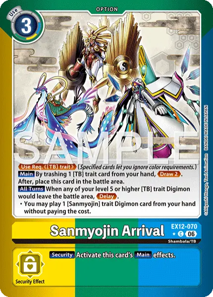 Digimon TCG Card 'EX12-070_P1' 'Sanmyojin Arrival'