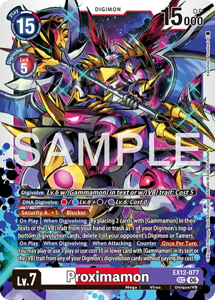 Digimon TCG Card 'EX12-077' 'Proximamon'