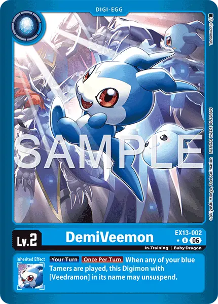 Digimon TCG Card EX13-002_P1 DemiVeemon