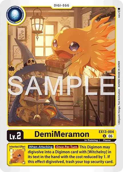 Digimon TCG Card EX13-004 DemiMeramon