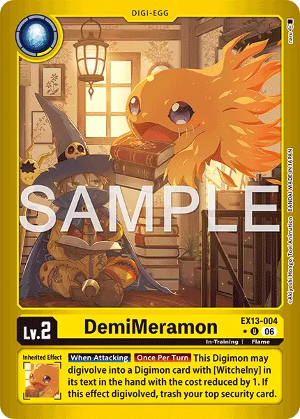 Digimon TCG Card EX13-004_P1 DemiMeramon