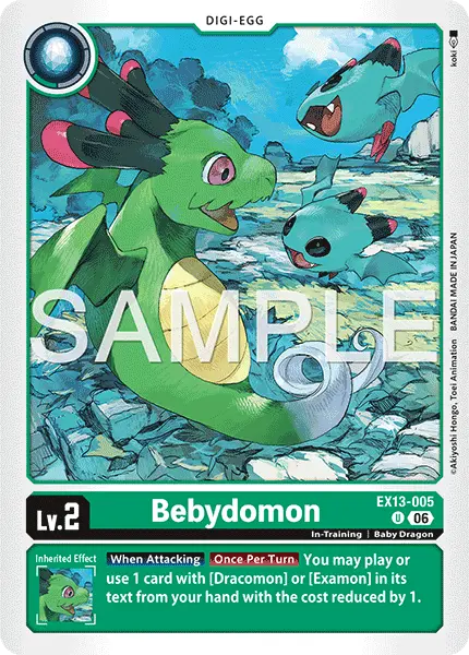 Digimon TCG Card EX13-005 Bebydomon