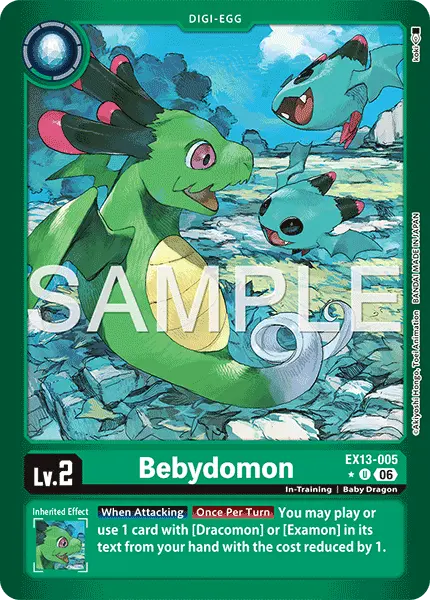 Digimon TCG Card EX13-005_P1 Bebydomon
