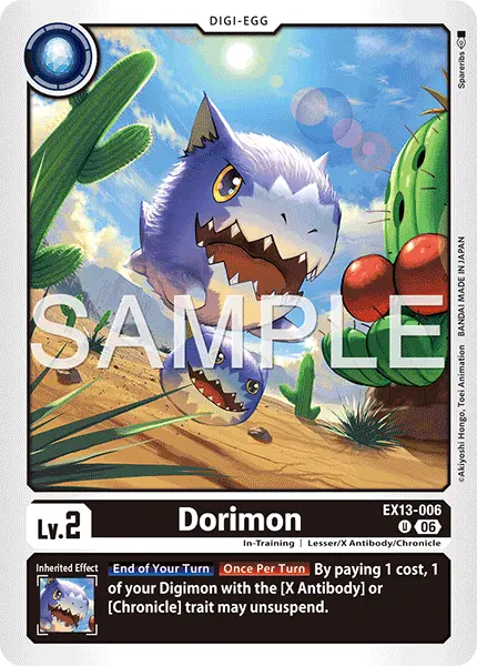 Digimon TCG Card EX13-006 Dorimon