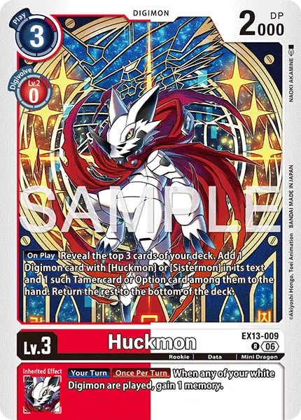 Digimon TCG Card 'EX13-009' 'Huckmon'