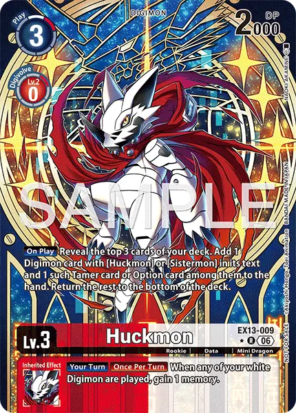 Digimon TCG Card EX13-009_P1 Huckmon