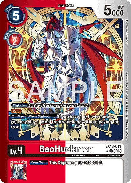 Digimon TCG Card EX13-011_P1 BaoHuckmon