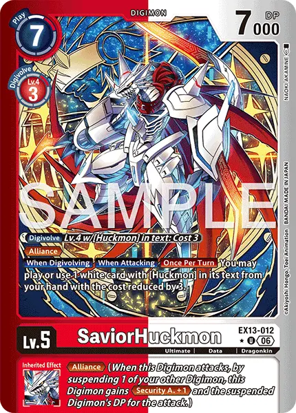 Digimon TCG Card EX13-012_P1 SaviorHuckmon