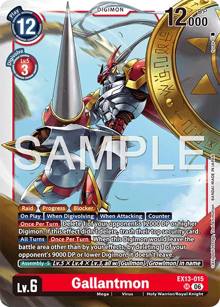 Digimon TCG Card EX13-015 Gallantmon