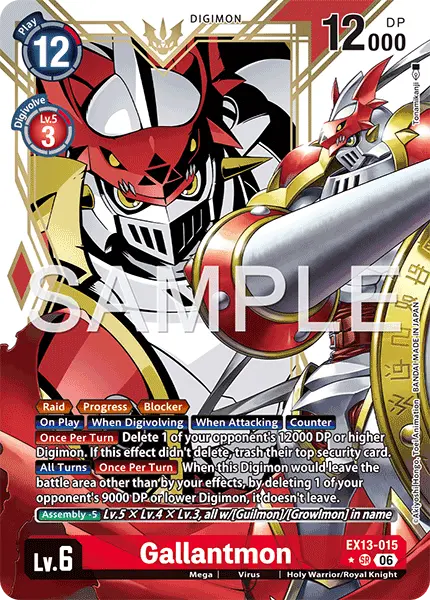 Digimon TCG Card EX13-015_P1 Gallantmon