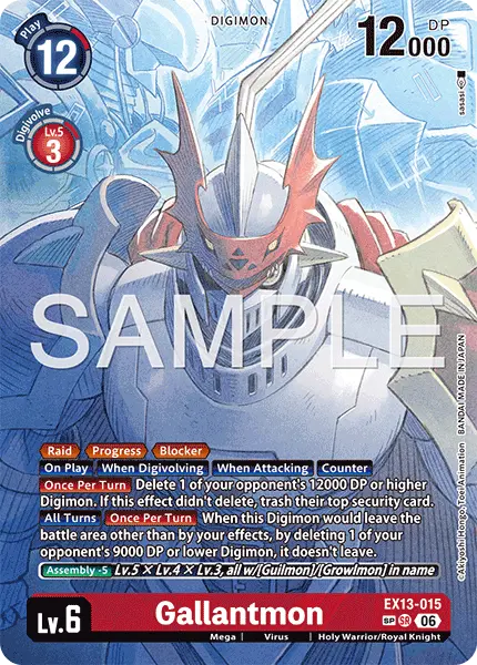Digimon TCG Card EX13-015_P3 Gallantmon