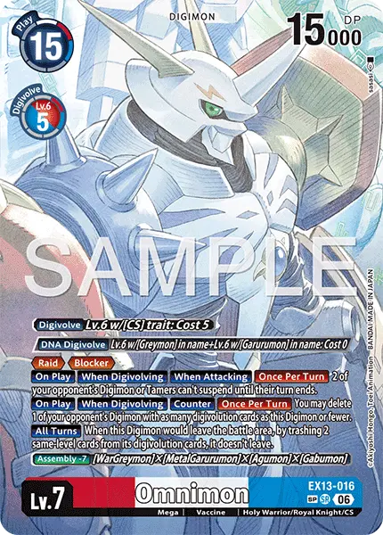 Digimon TCG Card EX13-016_P3 Omnimon