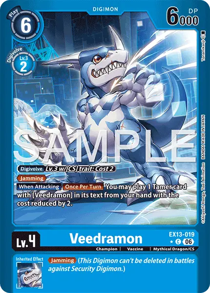 Digimon TCG Card EX13-019_P1 Veedramon
