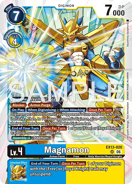Digimon TCG Card EX13-020 Magnamon