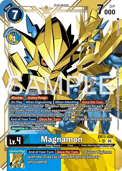 Digimon TCG Card EX13-020_P1 Magnamon