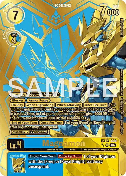 Digimon TCG Card EX13-020_P2 Magnamon