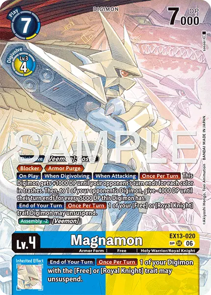 Digimon TCG Card EX13-020_P3 Magnamon