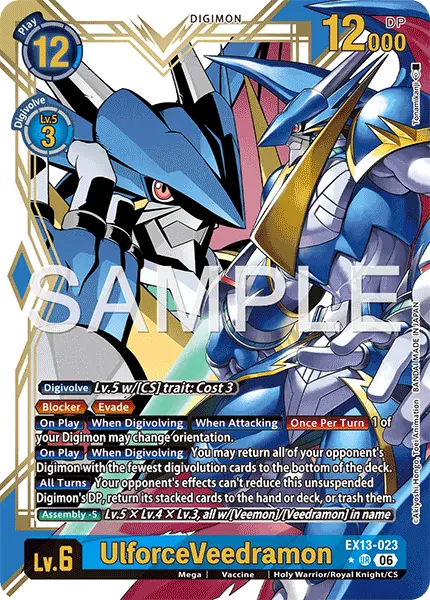 Digimon TCG Card EX13-023_P1 UlforceVeedramon