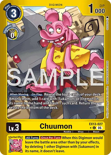 Digimon TCG Card EX13-027_P1 Chuumon