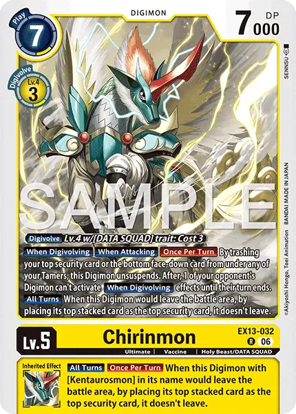 Digimon TCG Card EX13-032 Chirinmon