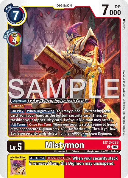 Digimon TCG Card EX13-033 Mistymon