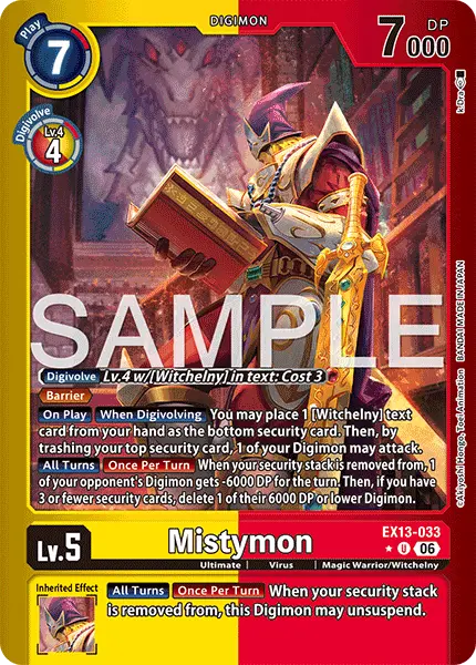 Digimon TCG Card EX13-033_P1 Mistymon