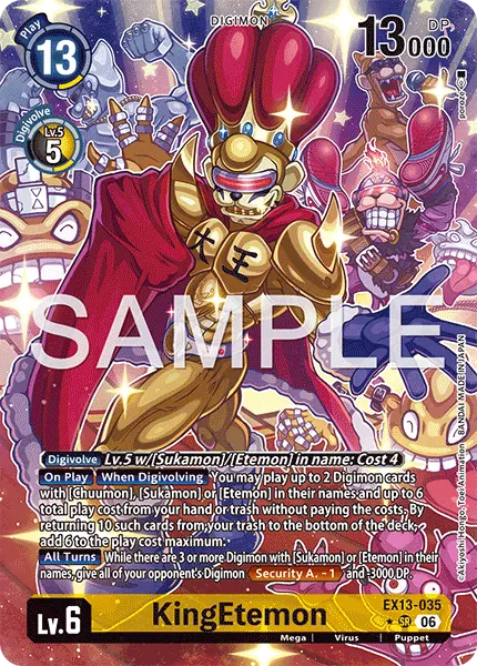 Digimon TCG Card EX13-035_P1 KingEtemon