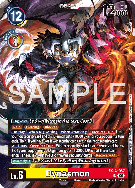 Digimon TCG Card EX13-037 Dynasmon