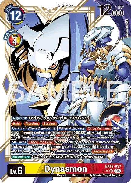 Digimon TCG Card EX13-037_P1 Dynasmon