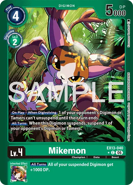 Digimon TCG Card EX13-040_P1 Mikemon
