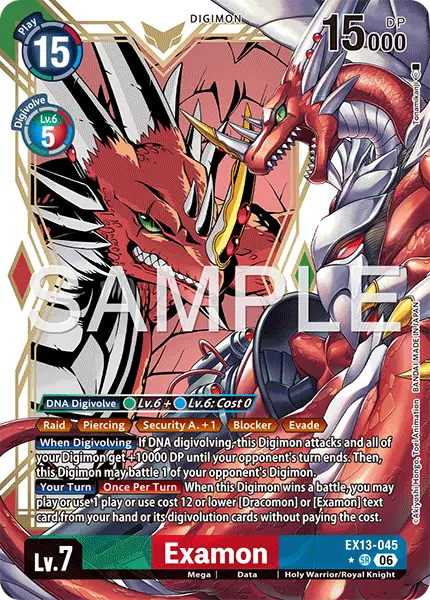 Digimon TCG Card EX13-045_P1 Examon