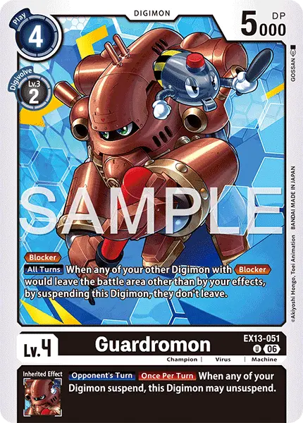 Digimon TCG Card EX13-051 Guardromon