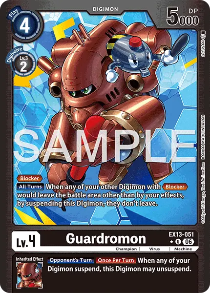 Digimon TCG Card EX13-051_P1 Guardromon