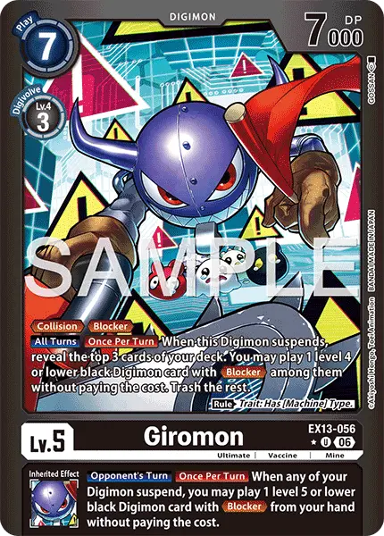 Digimon TCG Card EX13-056_P1 Giromon