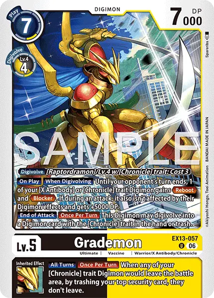 Digimon TCG Card 'EX13-057' 'Grademon'