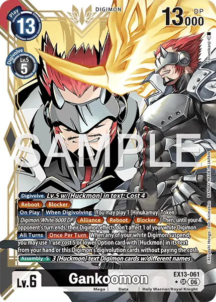 Digimon TCG Card EX13-061_P1 Gankoomon