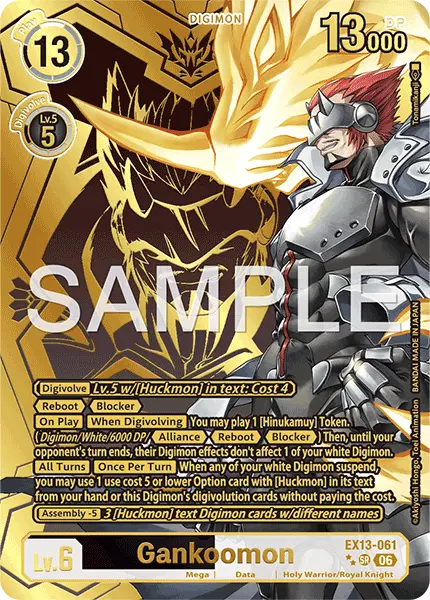 Digimon TCG Card EX13-061_P2 Gankoomon