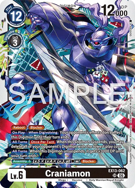 Digimon TCG Card EX13-062 Craniamon