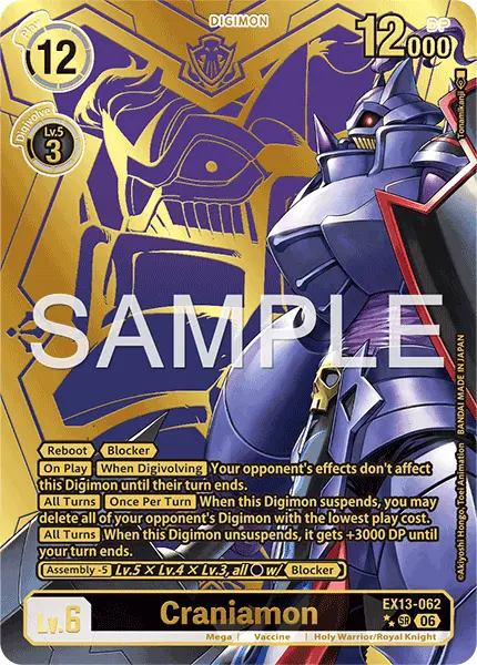 Digimon TCG Card EX13-062_P2 Craniamon