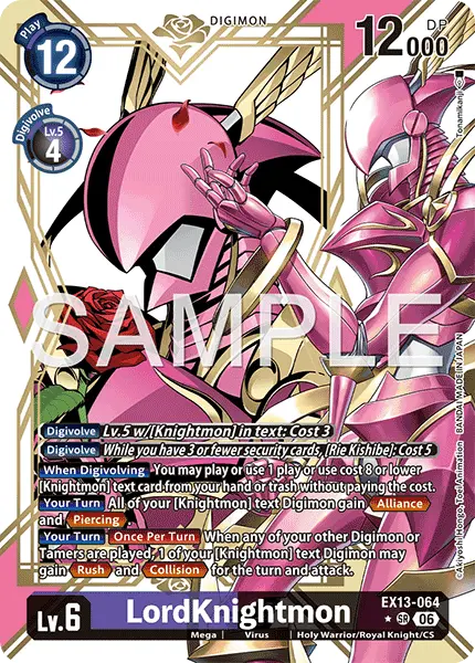 Digimon TCG Card EX13-064_P1 LordKnightmon